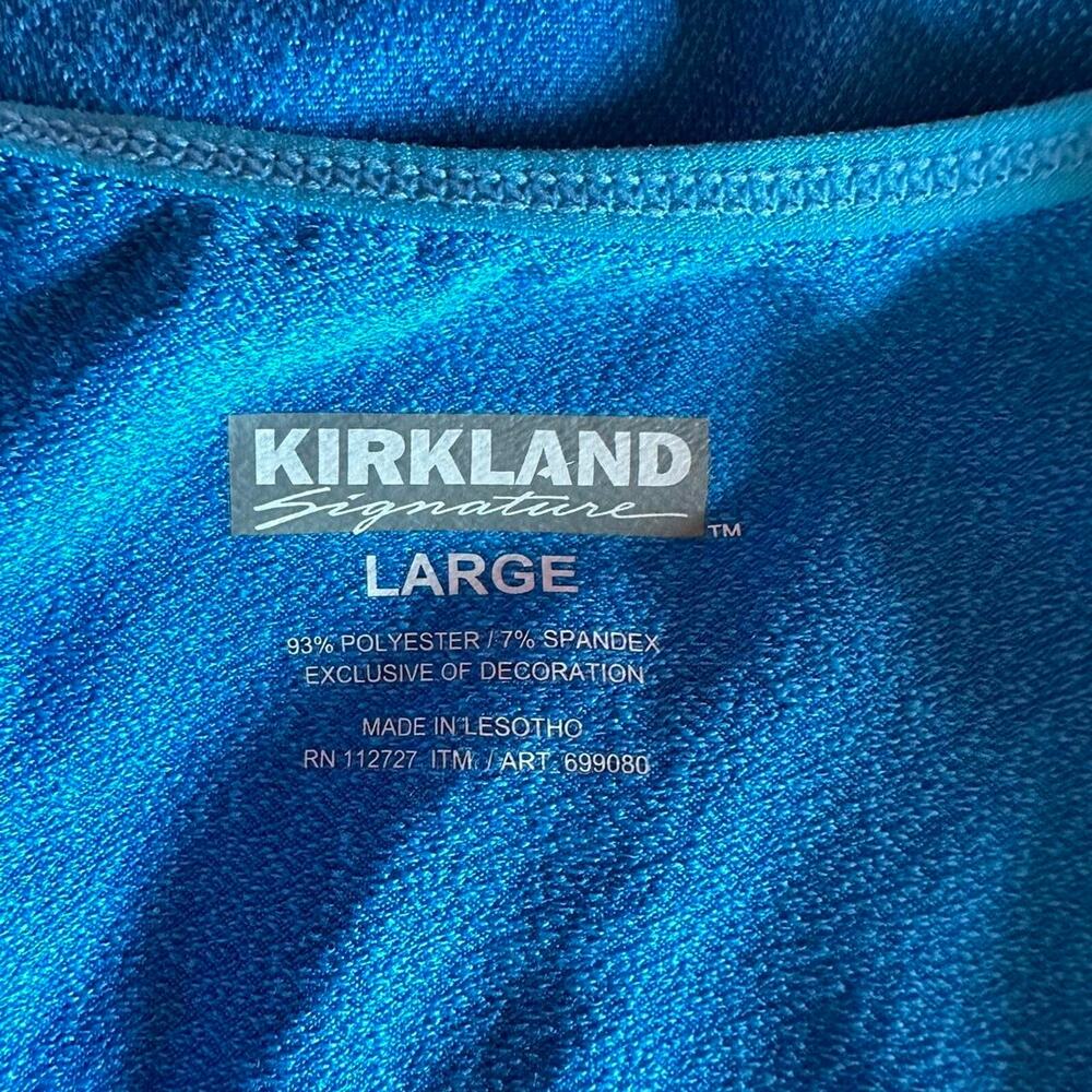 Womens Top Size Large Blue Tank Summer Everyday Casual Packable Travel Costco - Picture 7 of 7